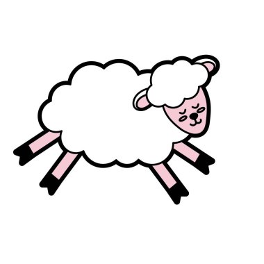 sevimli koyun yün tasarlamak vektör hayvanla