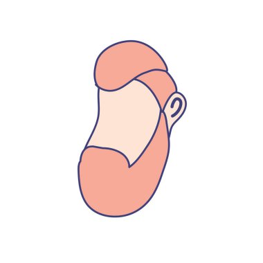 saç modeli tasarım vektör illüstrasyon ile avatar adam yüz