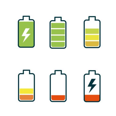battery power electric digital charge, vector illustration