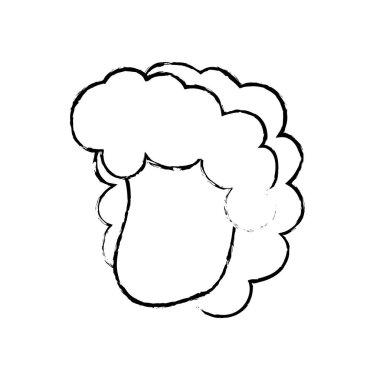 Şekil avatar kadın yüz saç modeli tasarım vektör çizim ile