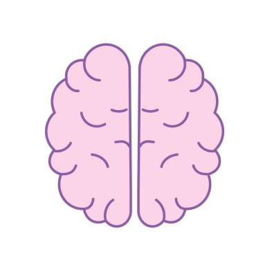 Beyaz arka plan vektör çizim üzerinde fikir ile yaratıcı beyin