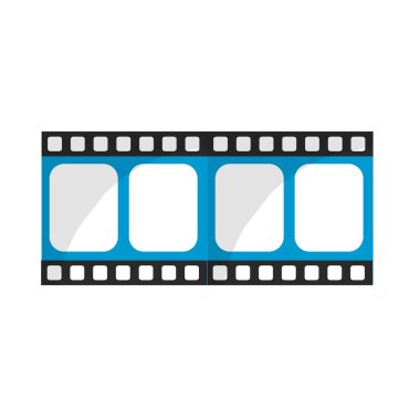 Film şeridi stüdyo Sahne projeksiyon, vektör çizim