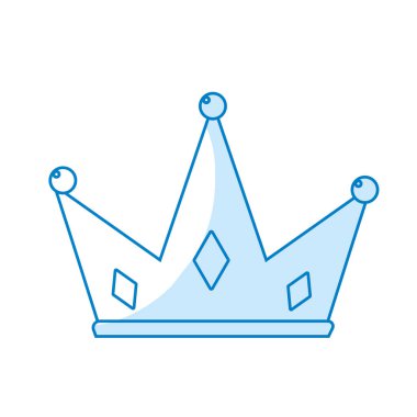 siluet güzel taç kral zafer ve pawer, vektör çizim