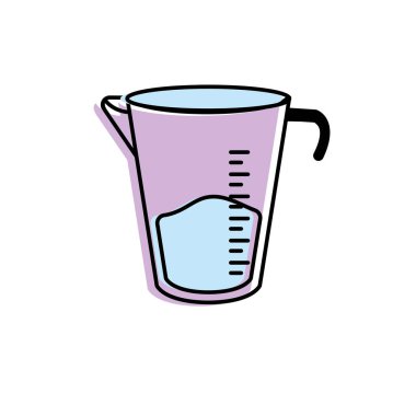 jar measures kitchen utensil object to cuisine vector illustration