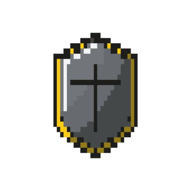 seurity kalkan koruma elemanı simge vektör çizim