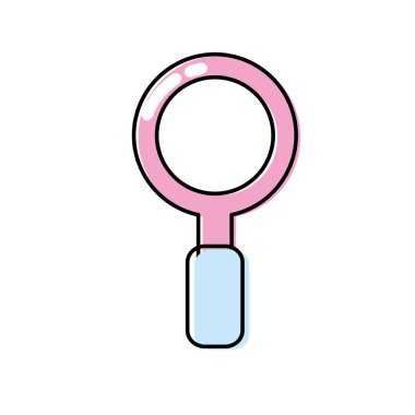 Büyüteç aracı arama arama vektör çizim için