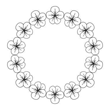 güzel bahar çiçekleri kutsal kişilerin resmi, vektör çizim tasarım