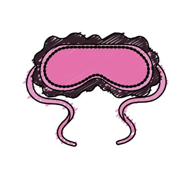 Uyku gözlüğü rahat gevşeme vektör çizim için aksesuar