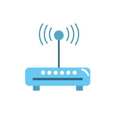 router wifi connection network technology vector illustration
