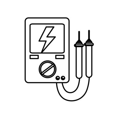 satır enerji logger metre elektrik gezegenin, vektör çizim