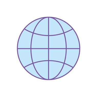 küresel dünya gezegen ağa bağlanmak vektör çizim