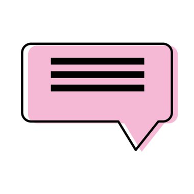 sohbet kabarcık iletişim notlar mesaj vektör çizim