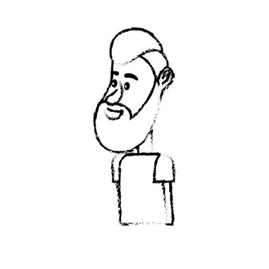 saç tasarım ve giyim vektör çizim şekil şirin adamla