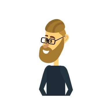 saç tasarım ve giyim vektör çizim ile şirin adam