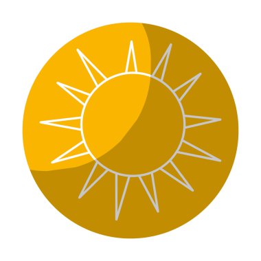 etiket güzel ışık güneş görüntü, vektör çizim tasarım