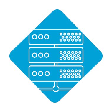 etiket dijital yönlendirici veri merkezi, veri merkezi, vektör çizim bağlanmak için vektör illustrationdigita yönlendirici bağlanmak için
