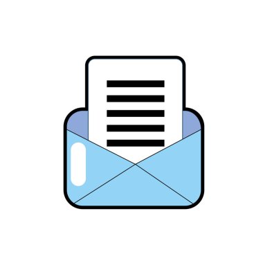 önemli mesaj bilgi vektör çizim ile kart mektup