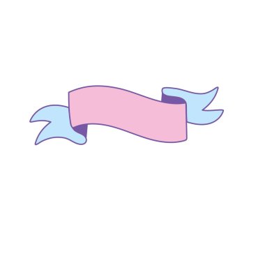 Sanat şerit dekorasyon tasarım öğesi vektör çizim