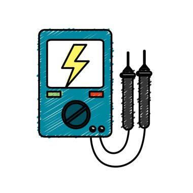 enerji logger metre elektrik gezegenin, vektör çizim