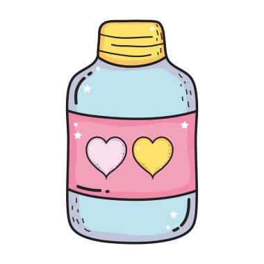 Sevgililer Günü tebrik kartı. Vektör illüstrasyonu