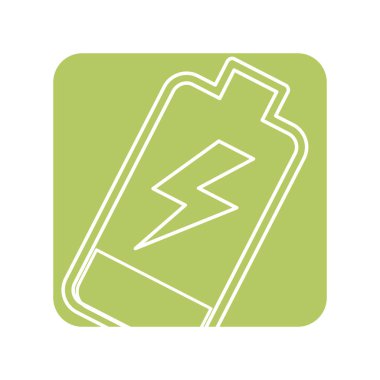 etiket pil güç elektrik dijital yükü, vektör çizim