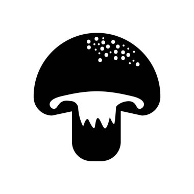 lezzetli taze mantar organ gıda kontur, illüstrasyon vektör