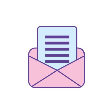 önemli mesaj bilgi vektör çizim ile kart mektup