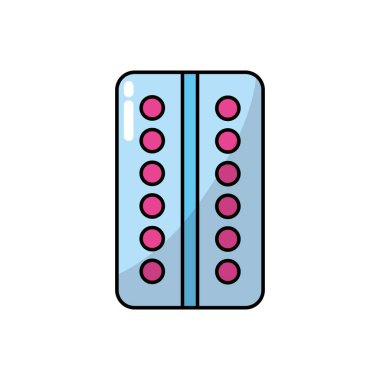 ilaç hap ilaç tedavisi vektör çizim için