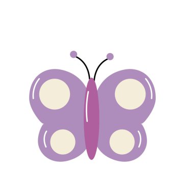 kanatları vektör illüstrasyon ile güzellik kelebek hayvan