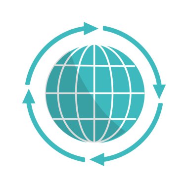 küresel Internet dijital service bağlanma, vektör çizim