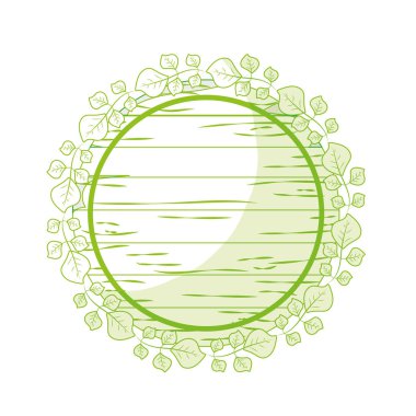 siluet güzel amblemi ile dalları yaprakları tasarlamak vektör