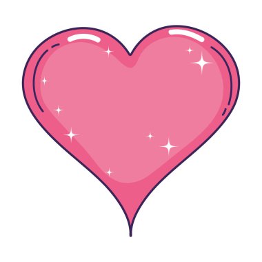 Sevgililer Günü tebrik kartı. Vektör illüstrasyonu