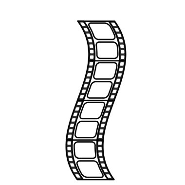 çizgi film şeridi stüdyo Sahne projeksiyon, vektör çizim