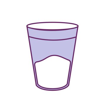 water glass to drink and fresh beverage vector illustration