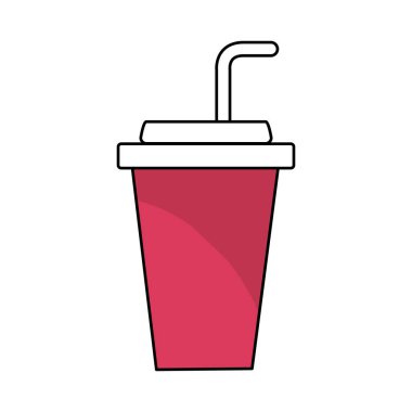 nefis ve ferahlık soda içmek için vektör çizim