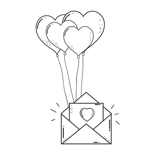 Valentijnsdag Wenskaart Vectorillustratie — Stockvector