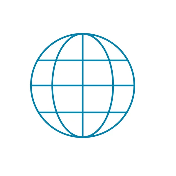 Silhueta Símbolo Global Para Data Center Conexão Vetor Ilustração — Vetor de Stock