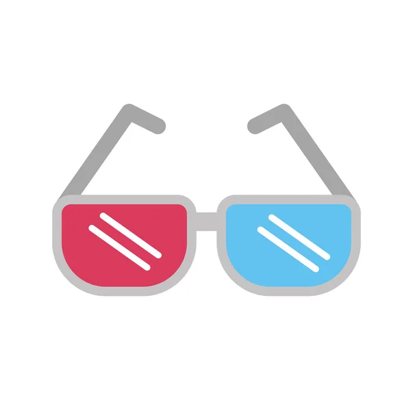 Glasses Technology Watch Movie Vector Illustration — 图库矢量图片