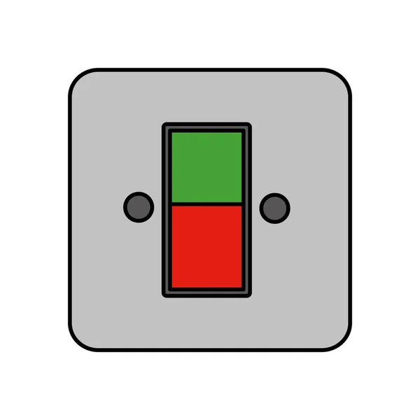 Energieschalter Und Drucktasten Vektor Illustration Design — Stockvektor