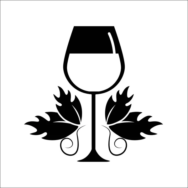 Glas Wijn Voorraad Vector Illustratie Ontwerp Pictogramafbeelding — Stockvector