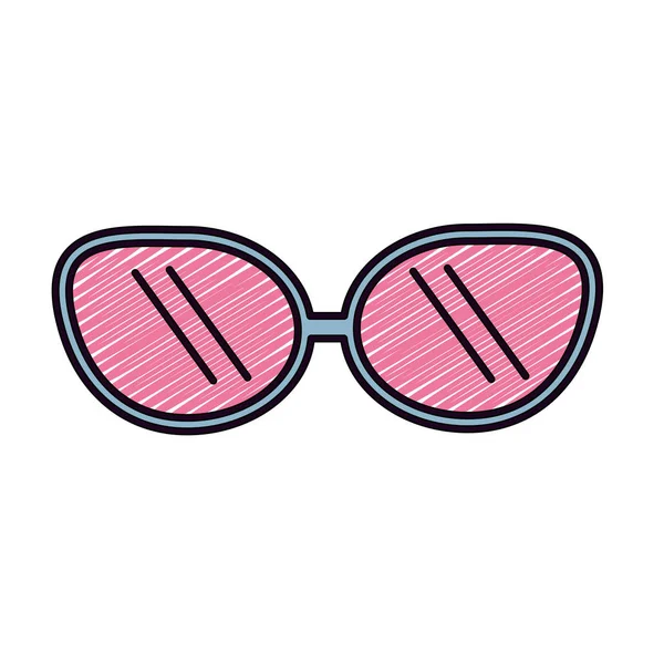 Óculos Sol Bonitos Design Estilo Moda Ilustração Vetorial —  Vetores de Stock