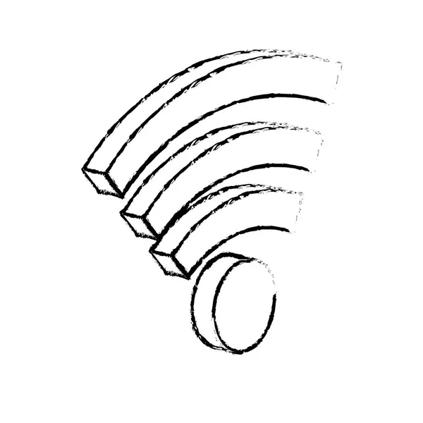 디지털 네트워크 일러스트 연결할 Wifi — 스톡 벡터