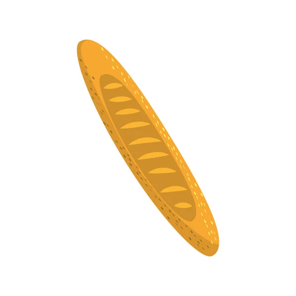 Délicieux Pain Long Boulangerie Fraîche Illustration Vectorielle — Image vectorielle