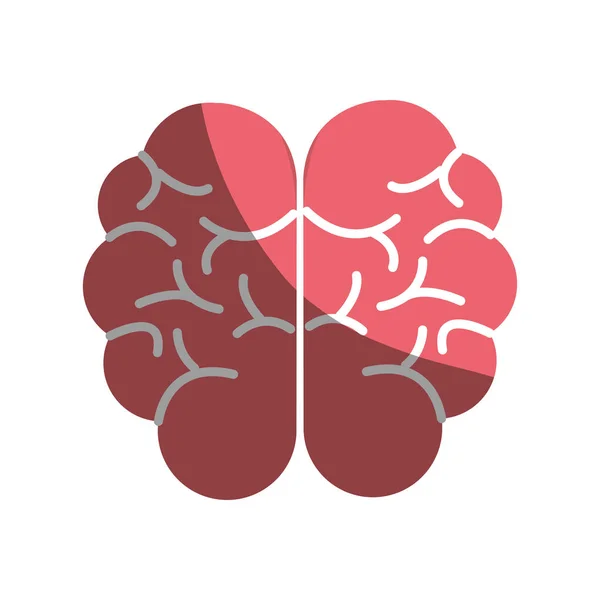 Geistige Gesundheit Intelligentes Gehirn Symbol Vektor Illustration Design — Stockvektor