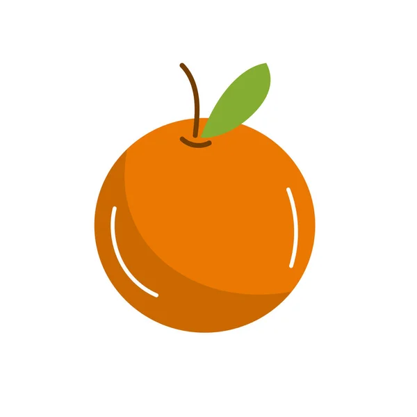 Läcker Och Hälsosam Orange Frukt Vektorillustration — Stock vektor
