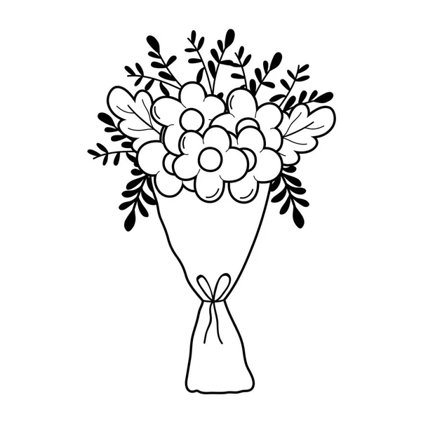 Blumenstrauß Vektorillustration — Stockvektor