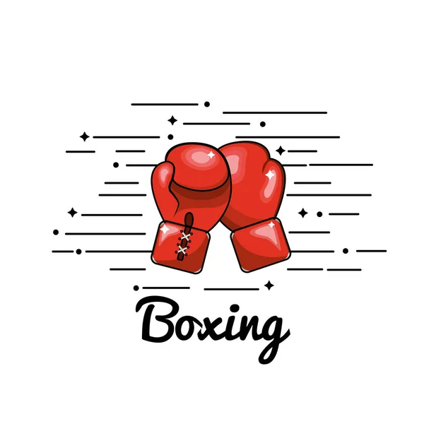 Symbole Boxe Jouer Icône Vecteur Illustration Conception Image — Image vectorielle