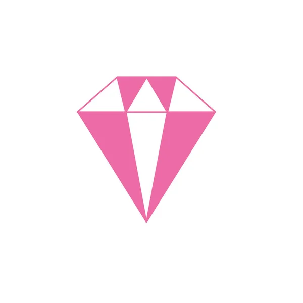 シルエットの美しさダイヤモンド ファッション アクセサリー デザイン ベクトル イラスト — ストックベクタ