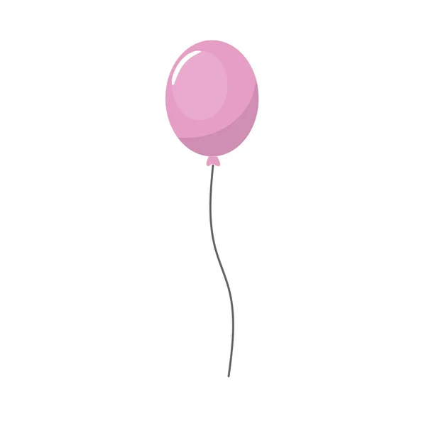 Lustige Ballon Dekoration Design Fliegender Vektor Illustration — Stockvektor