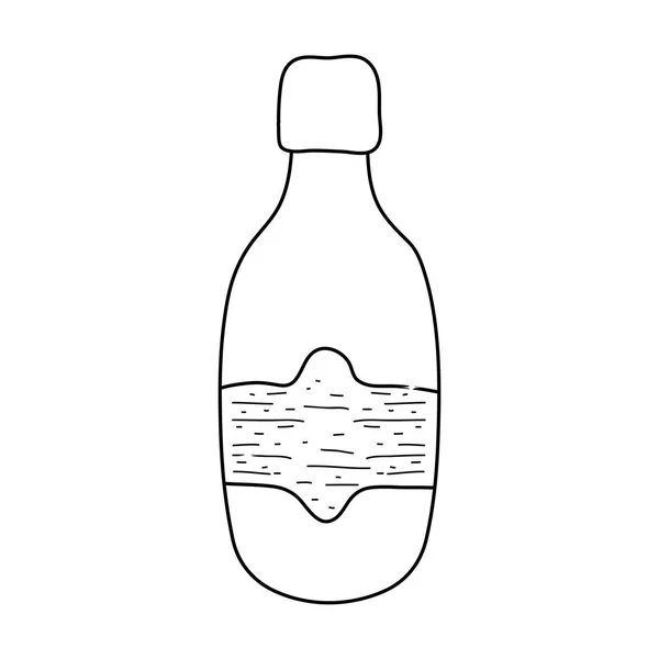 魔术药水瓶图标矢量插图设计 — 图库矢量图片